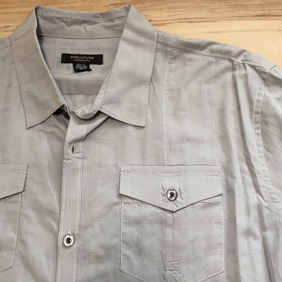 Structure Modern Fit XL Long Sleeve Grey Shirt - Picture 3 of 8